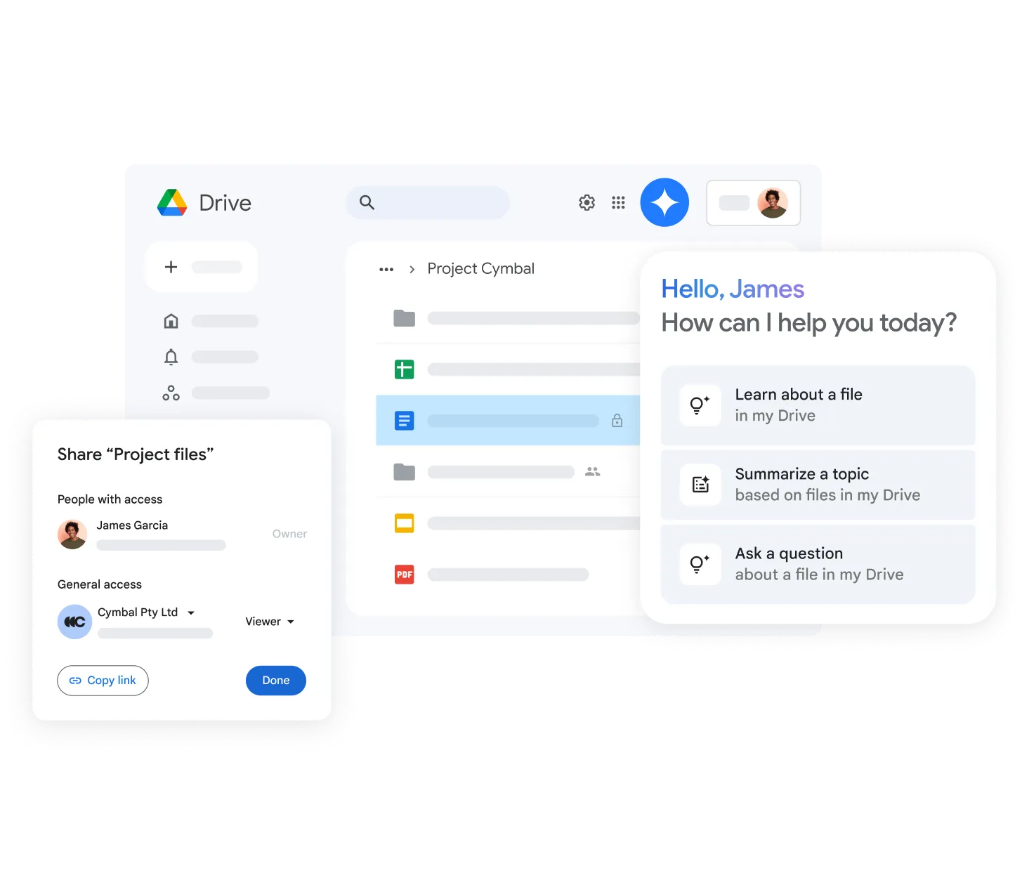 Google Drive interface