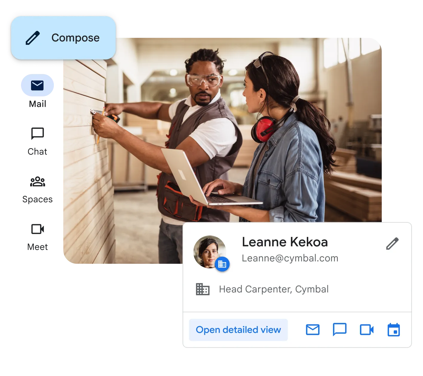 Email and calendar connected