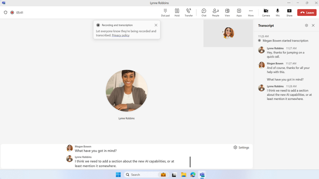 Outlook mobile app on smartphone